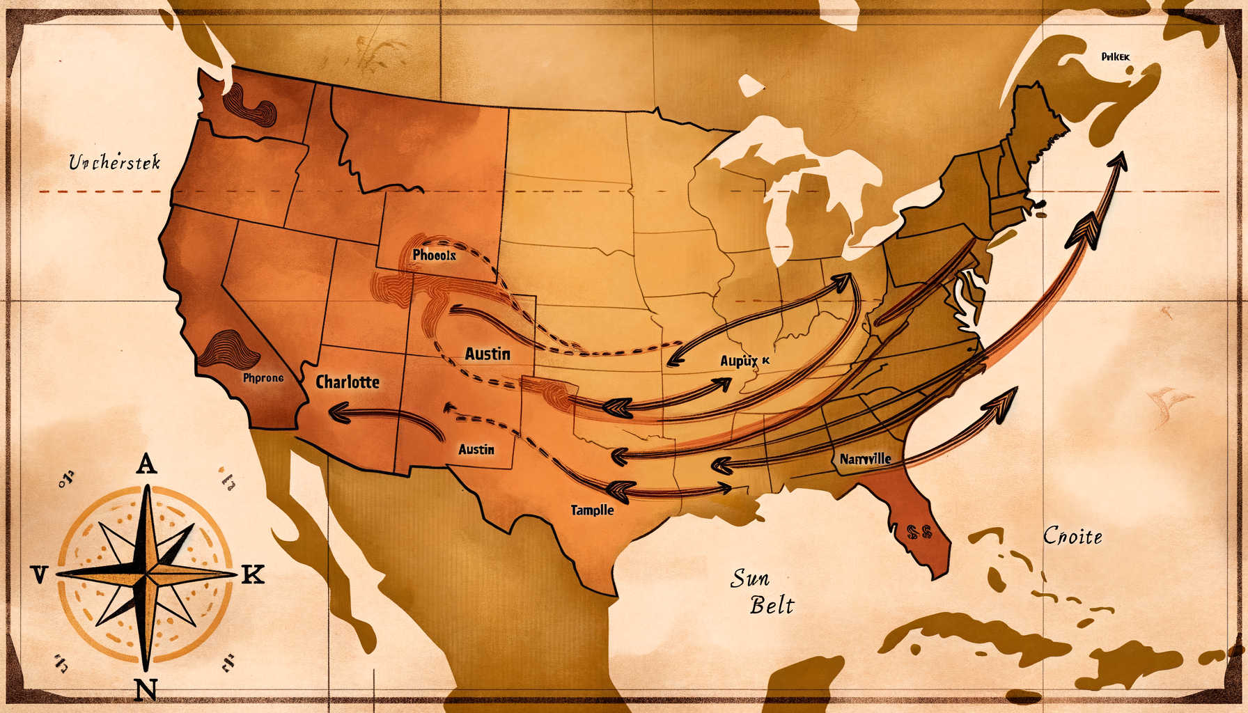 Phoenix Is the Sun Belt's Last Migration Stronghold: Why Domestic Inflows Grew While Peers Retreated